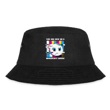 You now have a break from broadcasting - No signal - Bucket Hat - black - Front - Lela (165cm)