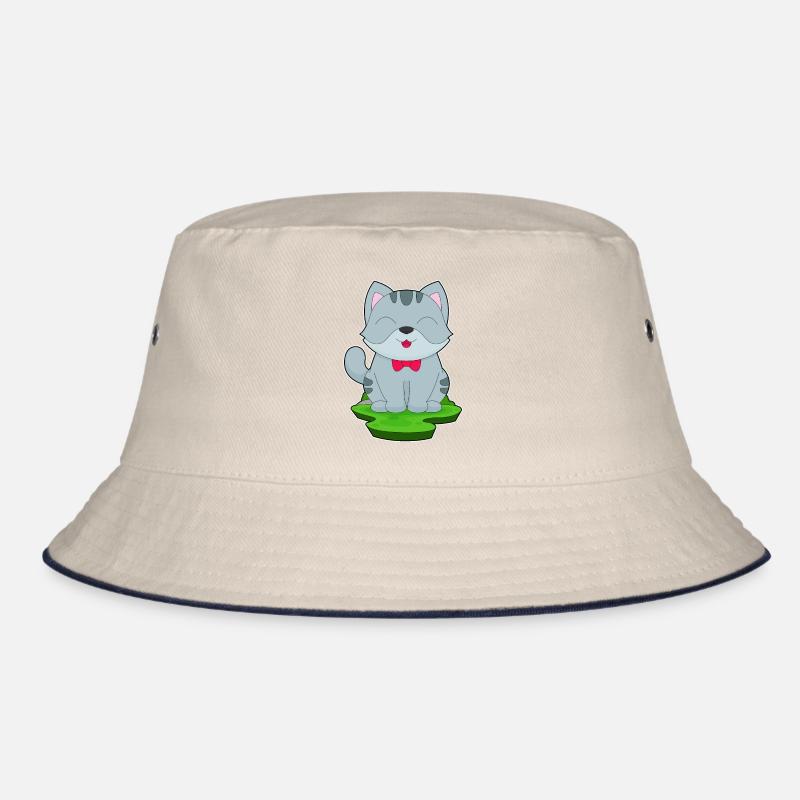 Cat Bow Bucket Hat