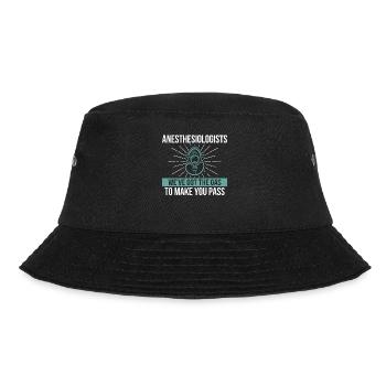 Ich Habe Gas Bekommen, Damit Sie CRNA Bestehen - Bucket Hat - Schwarz - Vorne - Lela (165cm)