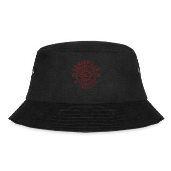 Lewisville NC | North Carolina Reise Geschenk - Bucket Hat - Schwarz - Vorne - Lela (165cm)