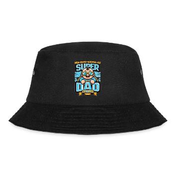 Mein Erster Vatertag als Super Dad 2024 - Bucket Hat - Schwarz - Vorne - Lela (165cm)