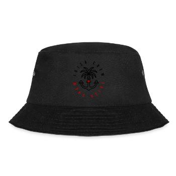 Ibiza Crew Anker Palme Herz - Bucket Hat - Schwarz - Vorne - Lela (165cm)