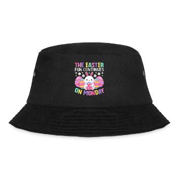 Der Spaß geht Ostermontag weiter Osterzeit Ostern - Bucket Hat - Schwarz - Vorne - Lela (165cm)
