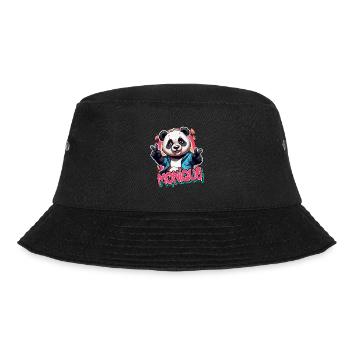 MONIQUE - Beau prénom de fille avec panda cool - Bob - noir - Devant - Lela (165cm)