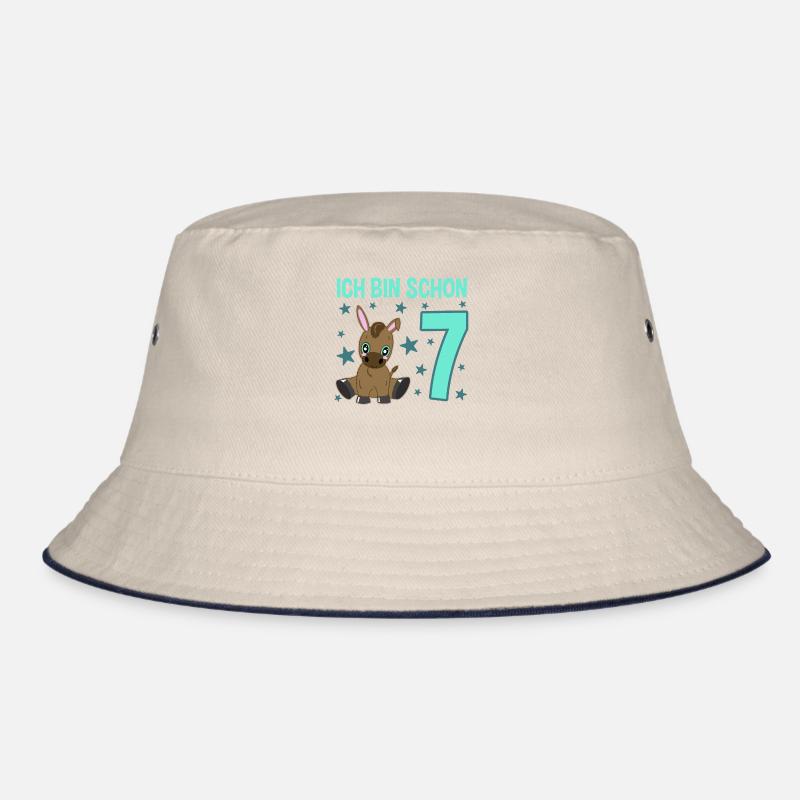 Siebenjährige Partyeselchen Glücksbringer Bucket Hat