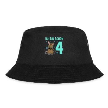 Four-year-old donkey: party and pure fun - Bucket Hat - black - Front - Lela (165cm)