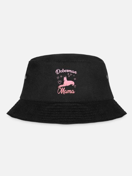 DOBERMAN MAMA Dobermänner Besitzerin Dobie - Bucket Hat - Schwarz