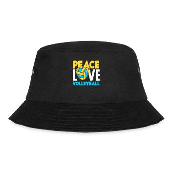 Lustiges Volleyball Geschenk - Bucket Hat - Schwarz - Vorne - Lela (165cm)