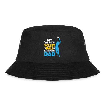 Lustiges Volleyball Geschenk - Bucket Hat - Schwarz - Vorne - Lela (165cm)