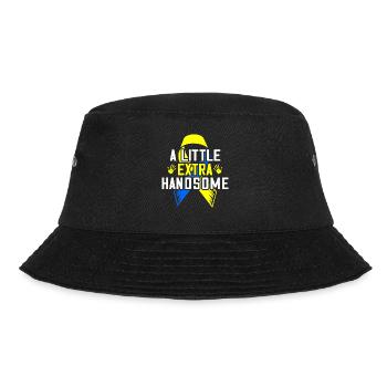 Ein wenig mehr gutaussehendes Down-Syndrom blau und - Bucket Hat - Schwarz - Vorne - Lela (165cm)