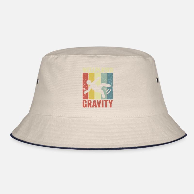 Well Played Gravity Broken Bone Retro Vintage Bucket Hat