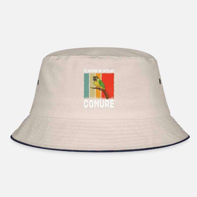 Molinasittich Papagei Vogel Sittich Bucket Hat