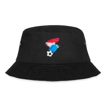 Luxembourg Football Flag - Bucket Hat - black - Front - Lela (165cm)