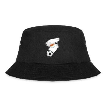 Zypern Fußball Fußball Flagge - Bucket Hat - Schwarz - Vorne - Lela (165cm)
