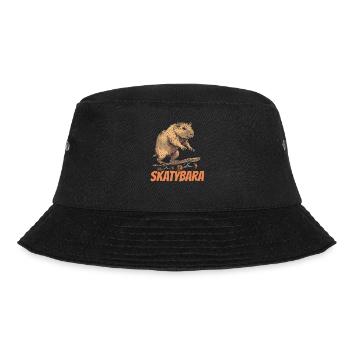 Skateboard Skater Capybara Skatybara - Bucket Hat - black - Front - Lela (165cm)