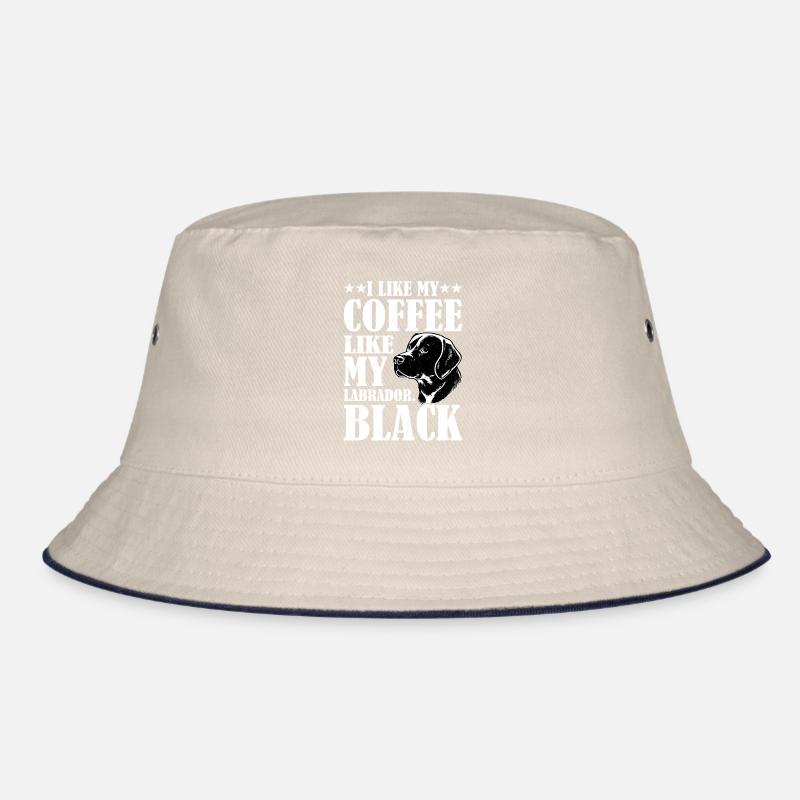 I Like My Coffee Like My Labrador. Black Lab Owner Bucket Hat