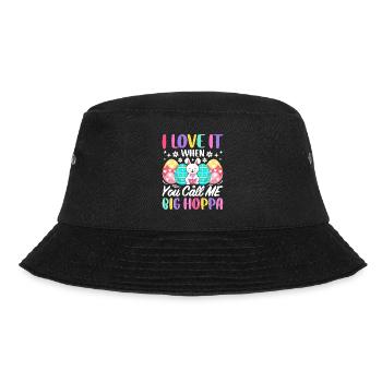 I love it when you call me Big Hoppa - Bucket Hat - black - Front - Lela (165cm)