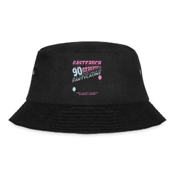 90th Birthday Man and Woman Guestbook - Bucket Hat - black - Front - Lela (165cm)