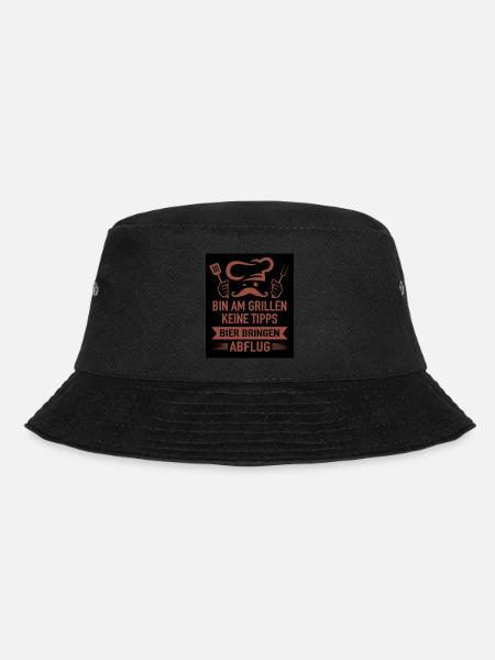 Grillsaison - Bucket Hat - Schwarz