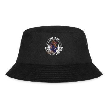 Känguru Beuteltier National Australien Urlaub - Bucket Hat - Schwarz - Vorne - Lela (165cm)