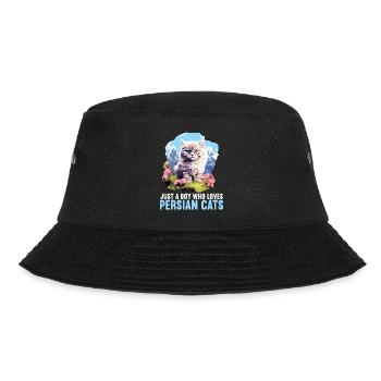 Persian Cat Perserkatze - Bucket Hat - Schwarz - Vorne - Lela (165cm)