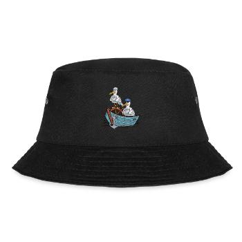 Seagulls, Seagull, Seafarers, Sailors, Travel Boat - Bucket Hat - black - Front - Lela (165cm)