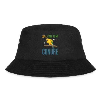 Parakeet Parrot Parakeet Bird - Bucket Hat - black - Front - Lela (165cm)