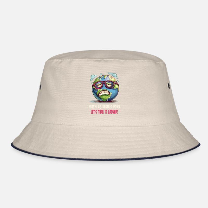 Heats Up Earths Down Lets Turn It Around Bucket Hat