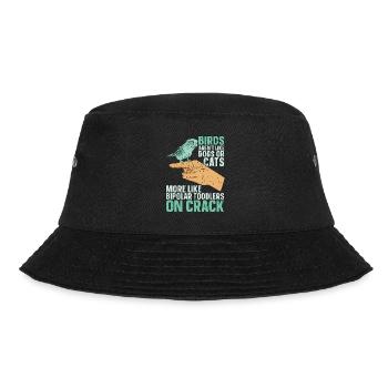 Budgie Birds Aren't Like Dogs Or Cats Animal Lover - Bucket Hat - black - Front - Lela (165cm)