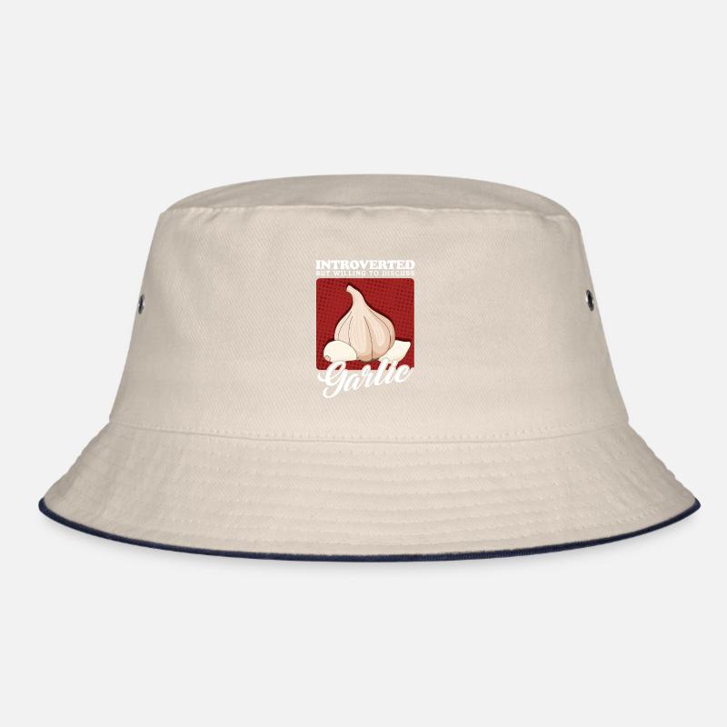 Knoblauch Knoblauchzehe Geschenk Bucket Hat