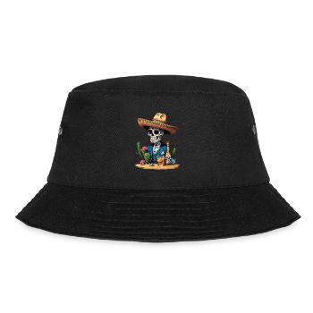 Sugar Skull Iconic Mexico Drink Celebration - Bucket Hat - black - Front - Lela (165cm)