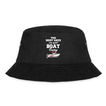 Die Besten Tage Verbringt Man Mit Bootsrennen, - Bucket Hat - Schwarz - Vorne - Lela (165cm)