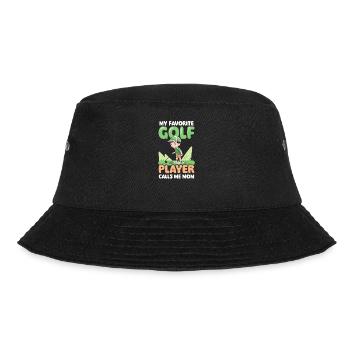 Golfen Mama Lieblingsspieler ruft Mama an - Bucket Hat - Schwarz - Vorne - Lela (165cm)