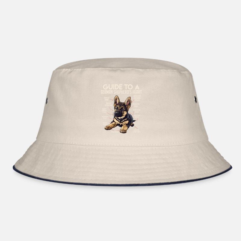 German Shepherd GUIDE TO A GERMAN SHEPHERDS HEART Bucket Hat