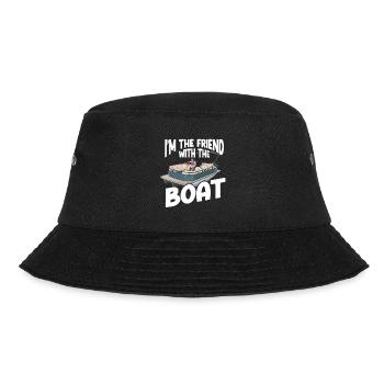 Pontoon Boot Pontoon Kapitän - Bucket Hat - Schwarz - Vorne - Lela (165cm)