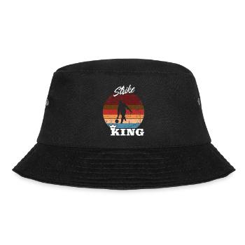 Strike King Bowling Kegeln - Bucket Hat - Schwarz - Vorne - Lela (165cm)