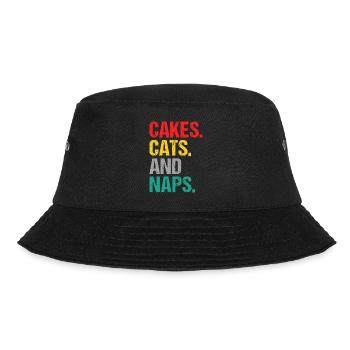 Cake Lover Cake Gift - Bucket Hat - Schwarz - Vorne - Lela (165cm)