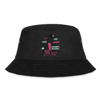 Jahrgang 1972 Geburtstagsgeschenk 1972 Tochter 1972 - Bucket Hat - Schwarz - Vorne - Lela (165cm)