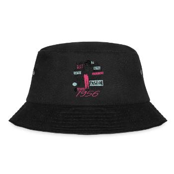 Jahrgang 1956 Geburtstagsgeschenk 1956 Tochter 1956 - Bucket Hat - Schwarz - Vorne - Lela (165cm)