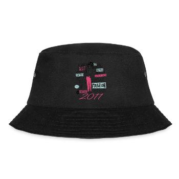 Jahrgang 2011 Geschenk Geburtstag 2011 Mädchen 2011 - Bucket Hat - Schwarz - Vorne - Lela (165cm)