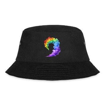 Colorful Smoke Profile In Vivid Colors - Bucket Hat - black - Front - Lela (165cm)