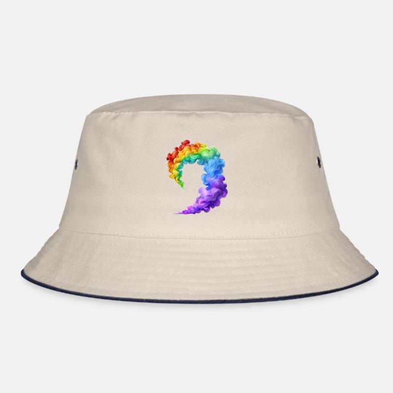 Buntes Rauchprofil In Lebendigen Farben Bucket Hat