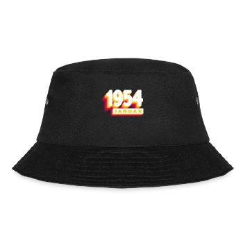 January 1954 0 70 Years Man Woman Birthday - Bucket Hat - black - Front - Lela (165cm)