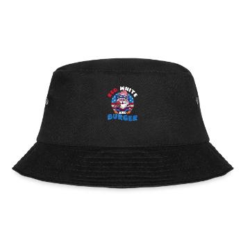 4 juillet Gnome américain rouge blanc et burger - Bob - noir - Devant - Lela (165cm)