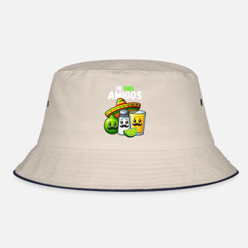 Trois Amigos Tequila Lime Sel Sombrero Drôle Bob