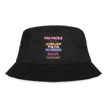 Pas facile meilleur papa et super bouliste - Bob - noir - Devant - Lela (165cm)