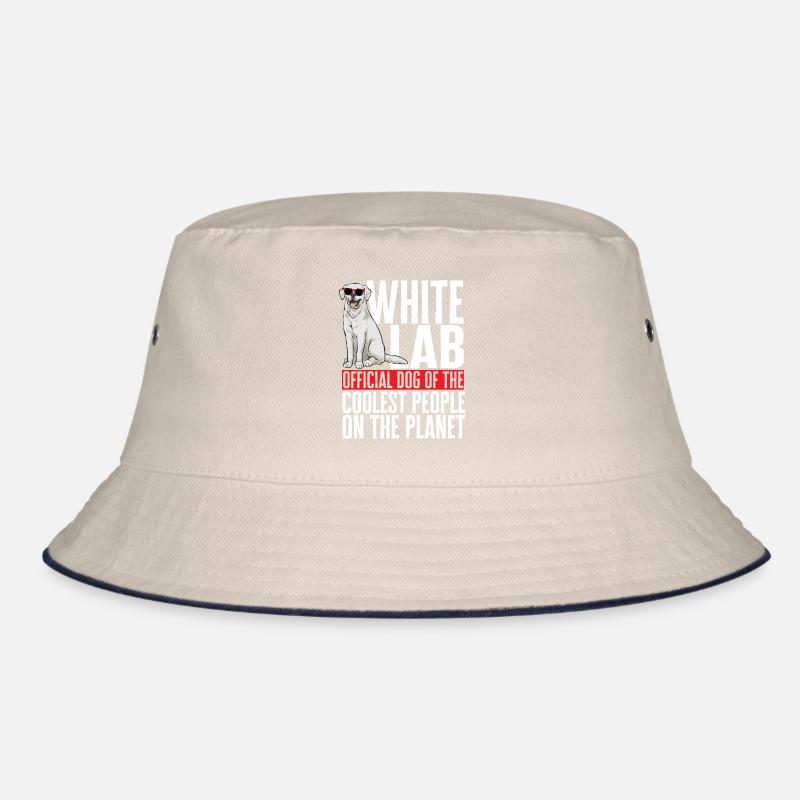 Weißer Labrador Retriever Weißer Lab Bucket Hat