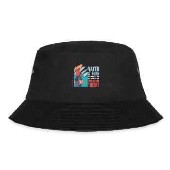 Vater & Sohn ein Verrücktes Team Partnerlook - Bucket Hat - Schwarz - Vorne - Lela (165cm)