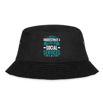 Unique artistic design on the theme - Bucket Hat - black - Front - Lela (165cm)