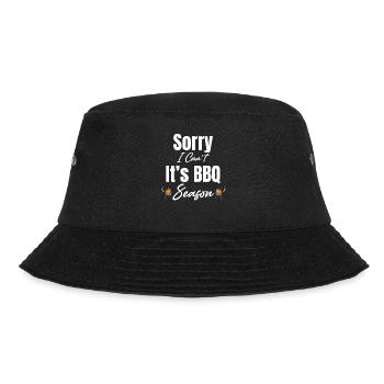 Tut Mir Leid, Ich Kann Nicht, Es Ist Grillsaison, - Bucket Hat - Schwarz - Vorne - Lela (165cm)